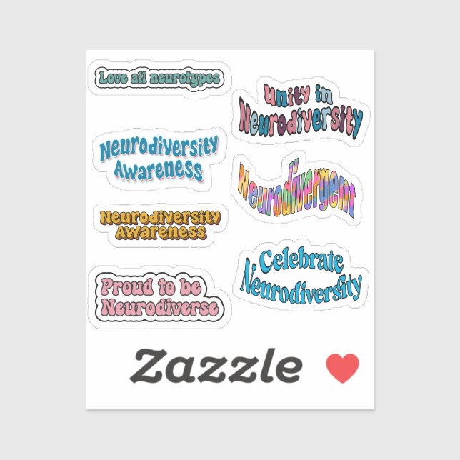 Neurodiversity Awareness Pack  Sticker (Sheet)