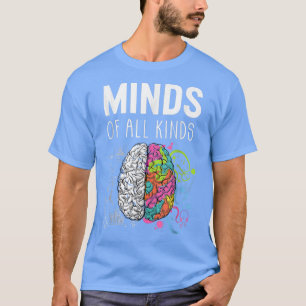 Neurodiversity Brain ADHD Autism Awareness Mom Wom T-Shirt