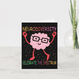 Neurodiversity Brain Autism Awareness Asd Adhd Men Card