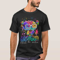 Neurodiversity Brain Autism Awareness ASD ADHD Spe T-Shirt