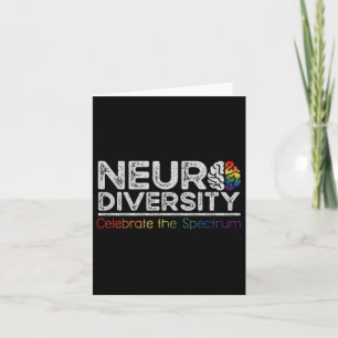 Neurodiversity Celebrate Mental Health Adhd Autism Card