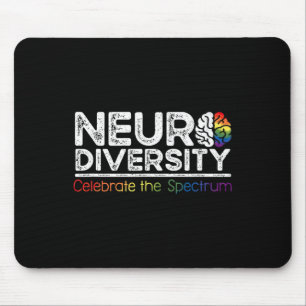 Neurodiversity Celebrate Mental Health Adhd Autism Mouse Pad