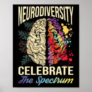 Neurodiversity Celebrate The Spectrum Autism Asd A Poster