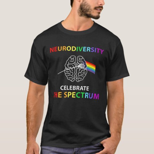 Neurodiversity Celebrate the Spectrum Autistic T_Shirt