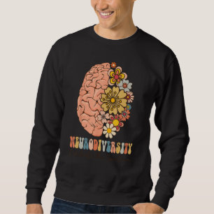 Neurodiversity celebrate the spectrum Brain Autism Sweatshirt