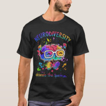 Neurodiversity Celebrate The Spectrum Brain Autism T-Shirt