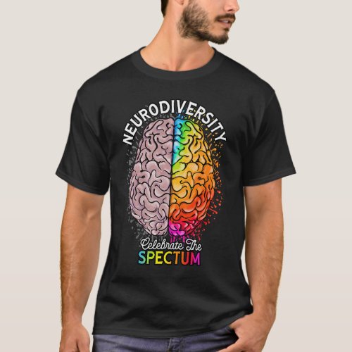 Neurodiversity Celebrate the Spectrum Men women ad T_Shirt