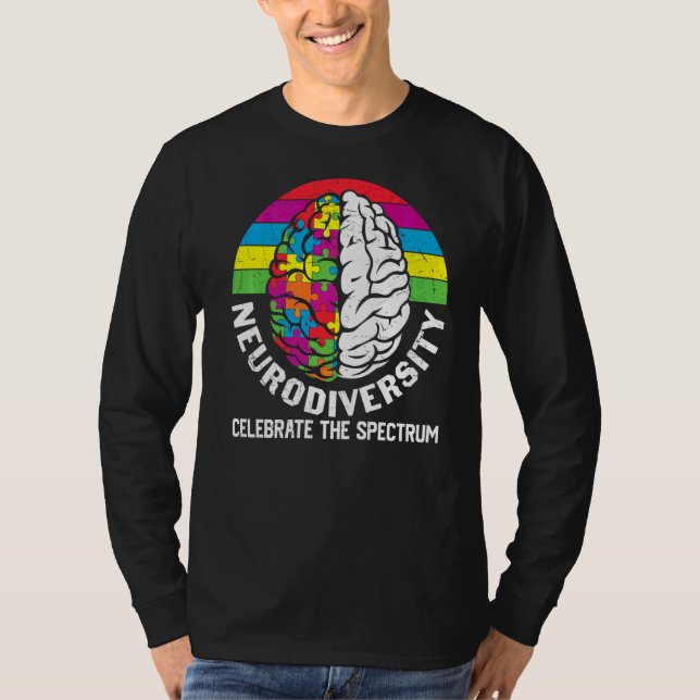 Neurodiversity Celebrate The Spectrum T-Shirt (Front)