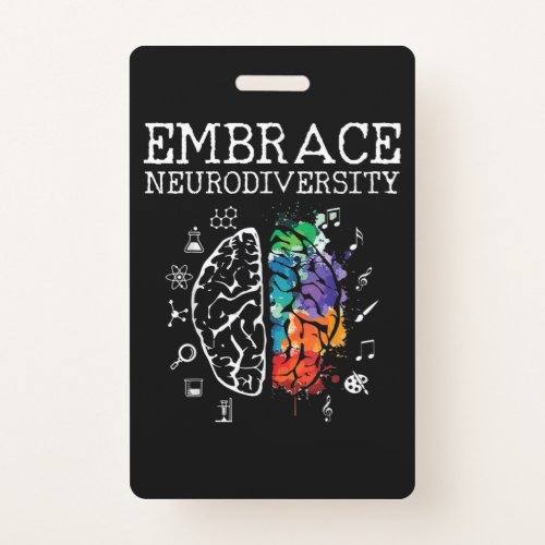 Neurodiversity _ Embrace ADHD Autism ASD Badge