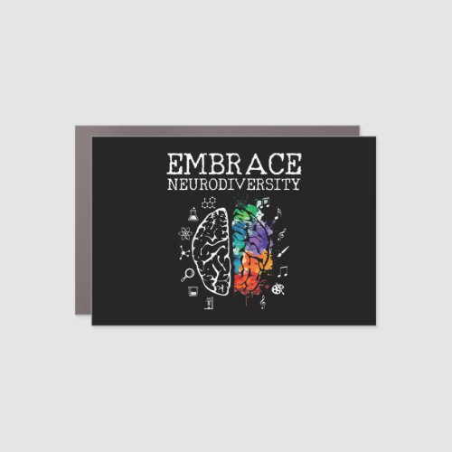 Neurodiversity _ Embrace ADHD Autism ASD Car Magnet