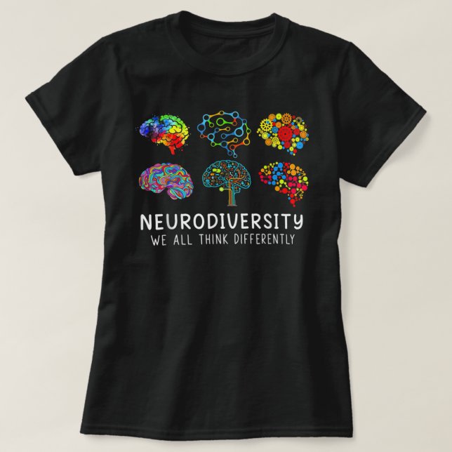 Neurodiversity - Embrace ADHD Autism Awareness Gif T-Shirt (Design Front)