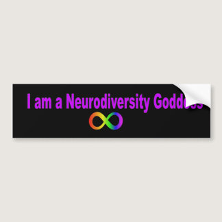Neurodiversity goddess bumper sticker