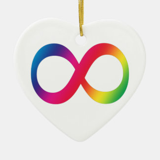 Neurodiversity Heart Simple Ceramic Ornament