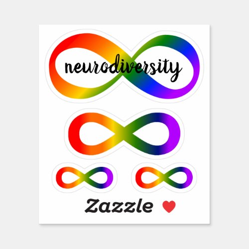 Neurodiversity Infinities Custom_Cut Vinyl Sticker