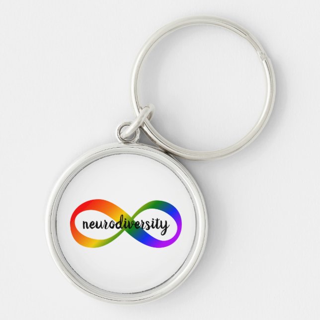 Neurodiversity Infinity Keychain (Front)