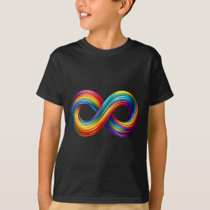 Neurodiversity Infinity Sign Rainbow Symbol Autism T-Shirt