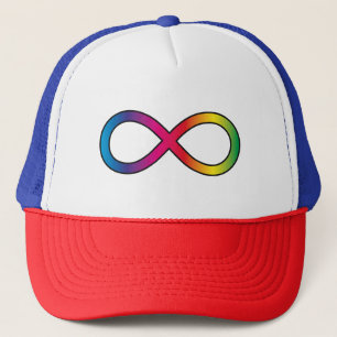 Neurodiversity infinity symbol trucker hat