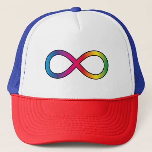 Neurodiversity infinity symbol trucker hat