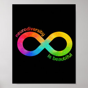 Neurodiversity Is Beautiful Autism Neurodivergent Poster