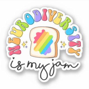 Neurodiversity is My Jam Autism Awareness ADHD Sticker