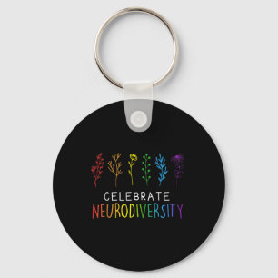 Neurodiversity Mental Health Autism Awareness 1 Keychain