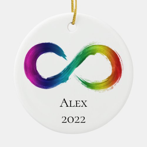 Neurodiversity Ornament with Name