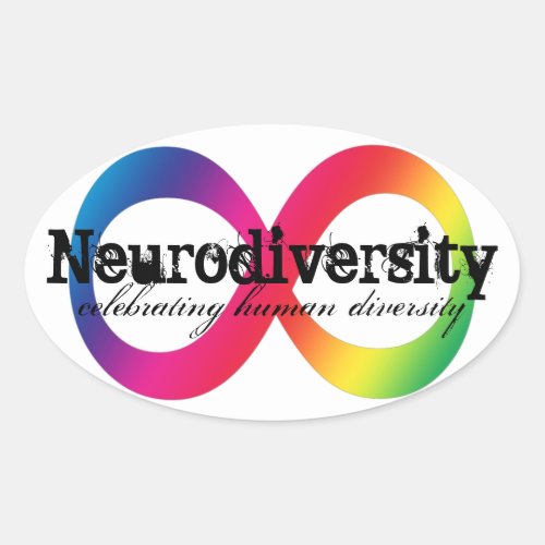 Neurodiversity Oval Sticker