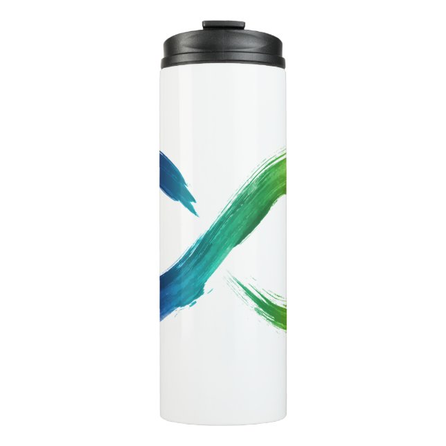 Neurodiversity Rainbow Thermal Tumbler (Front)