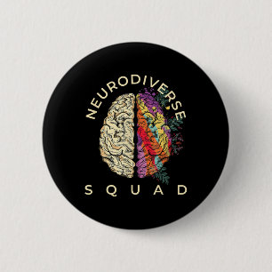Neurodiversity Shirt Autism Spectrum Asd Adhd Button