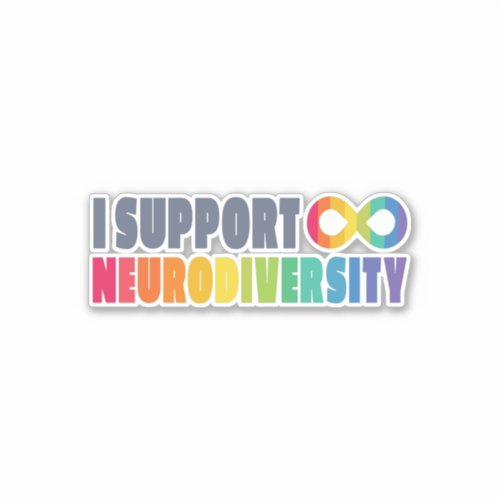 Neurodiversity support sticker