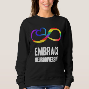 Neurodiversity Symbol Rainbow Infinity Autism Mom  Sweatshirt