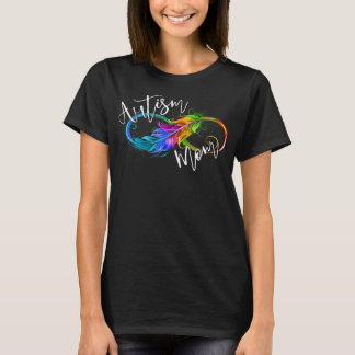 Neurodiversity Symbol Rainbow Infinity Autism Mom  T-Shirt