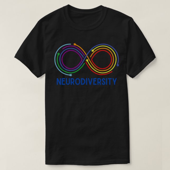 Neurodiversity Uranian Blue 1 T-Shirt (Design Front)