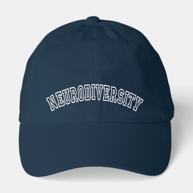 Neurodiversity Varsity Collegiate Arched Hat (Front)