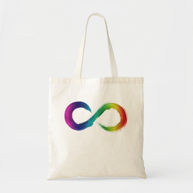 Neurodiversity watercolor  tote bag (Front)
