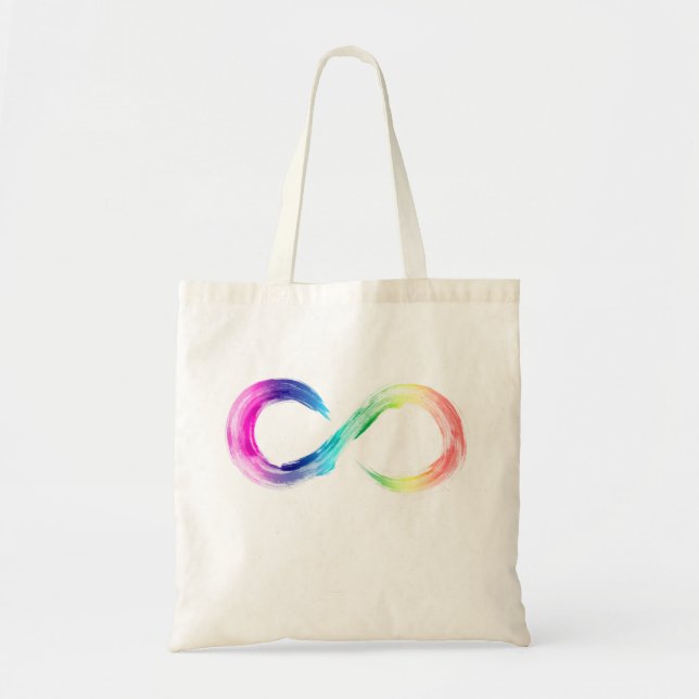 Neurodiversity watercolor  tote bag (Front)