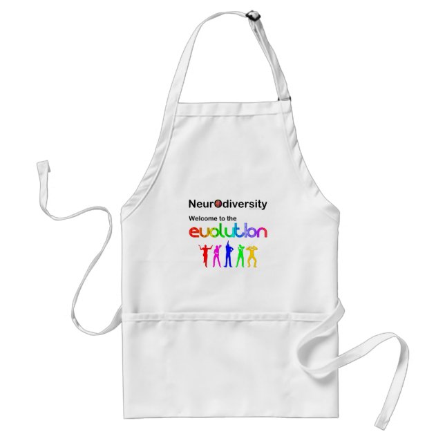 Neurodiversity Welcome to the Evolution Adult Apron (Front)