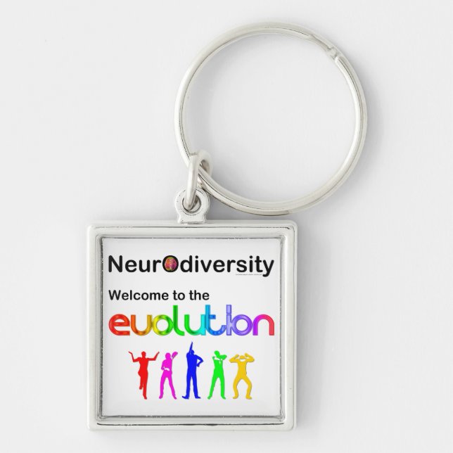 Neurodiversity Welcome to the Evolution Keychain (Front)