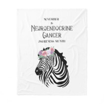 Neuroendocrine Cancer Awareness fleece blanket