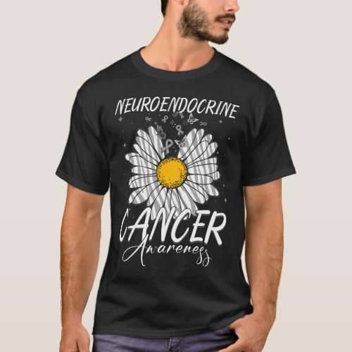 Neuroendocrine Cancer Awareness NET Flower Ribbon  T_Shirt