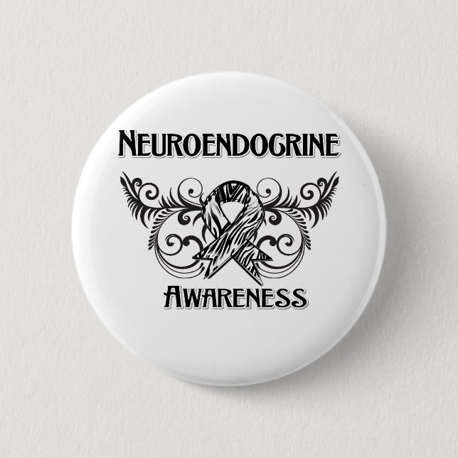 Neuroendocrine Cancer Awareness Pinback Button (Front)