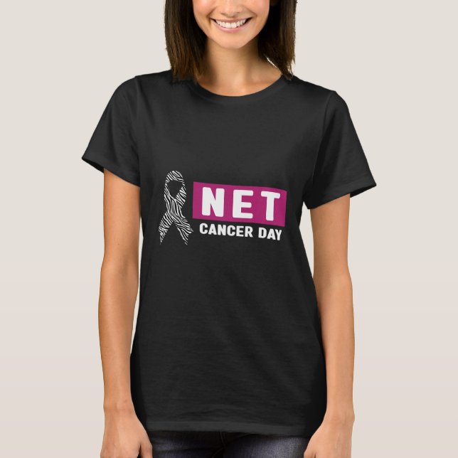 Neuroendocrine Cancer Awareness - World Net Cancer T-Shirt (Front)