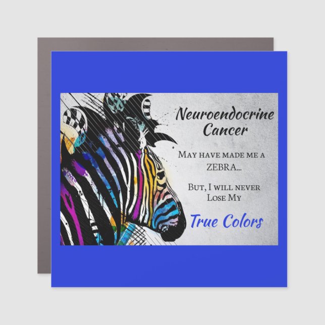 Neuroendocrine Cancer Support Awareness Car Magnet (Front)