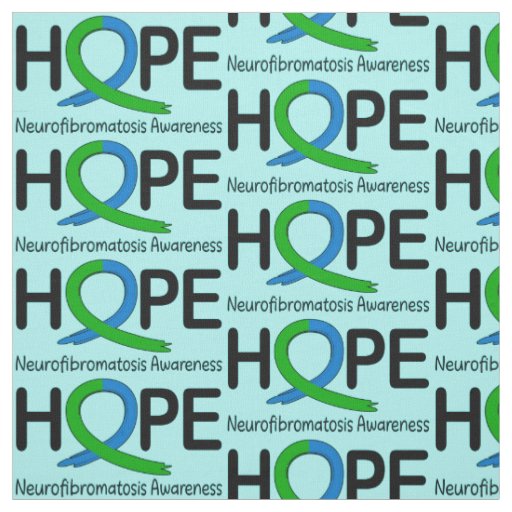 Neurofibromatosis Awareness Ribbon of Hope Fabric