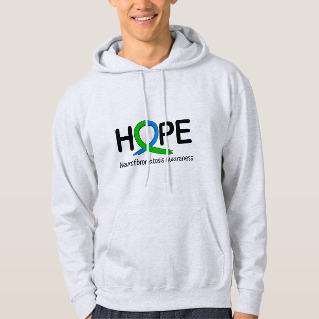 Neurofibromatosis Awareness Ribbon of Hope Hoodie (Front)