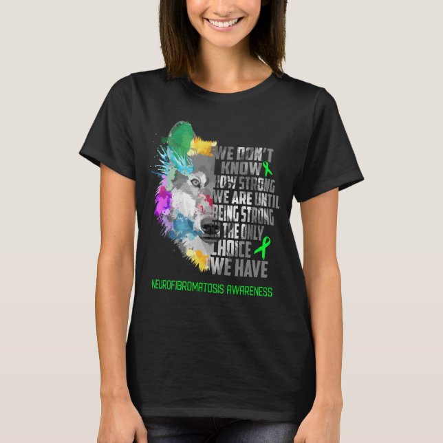 Neurofibromatosis Awareness Ribbon Support Gifts T-Shirt (Front)