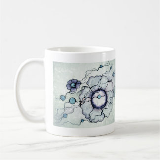 Neurographic Abstract Art Flower | Ink Line Drawin Coffee Mug