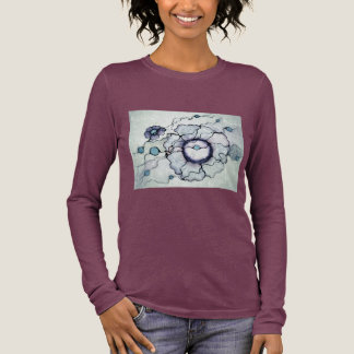 Neurographic Abstract Art Flower | Ink Line Drawin Tri-Blend Shirt