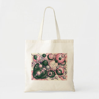Neurographic Art Sweatshirt Pink Green Abstract Sp Tote Bag