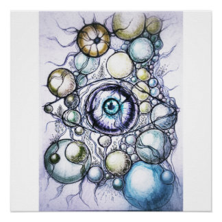 Neurographic Eye Perception Abstract Poster